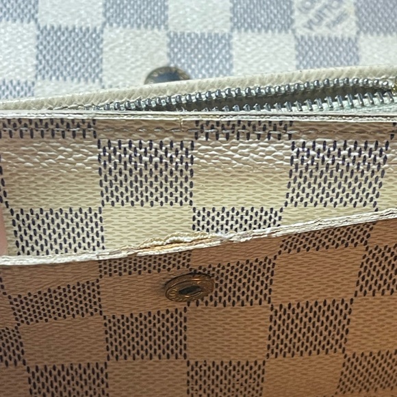 10889 Louis Vuitton Damier Azur wallet Vintage Rare cards and photo - Picture 9 of 16